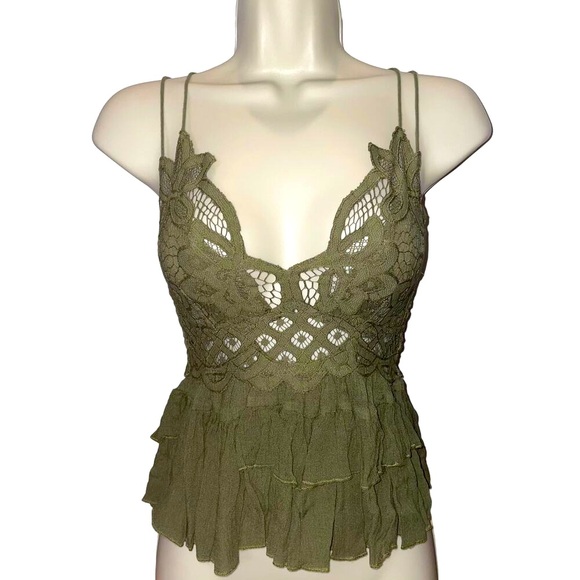 Free People Tops - NWT Adella Cami Olive Green from Free People